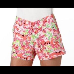 Lilly Pulitzer Call Me Kitty Shorts Size 2